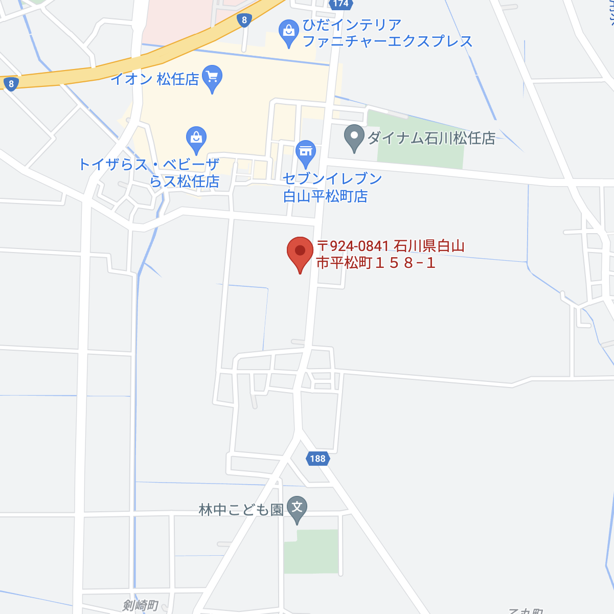 石川トナミ運輸株式会社　Googleマップ