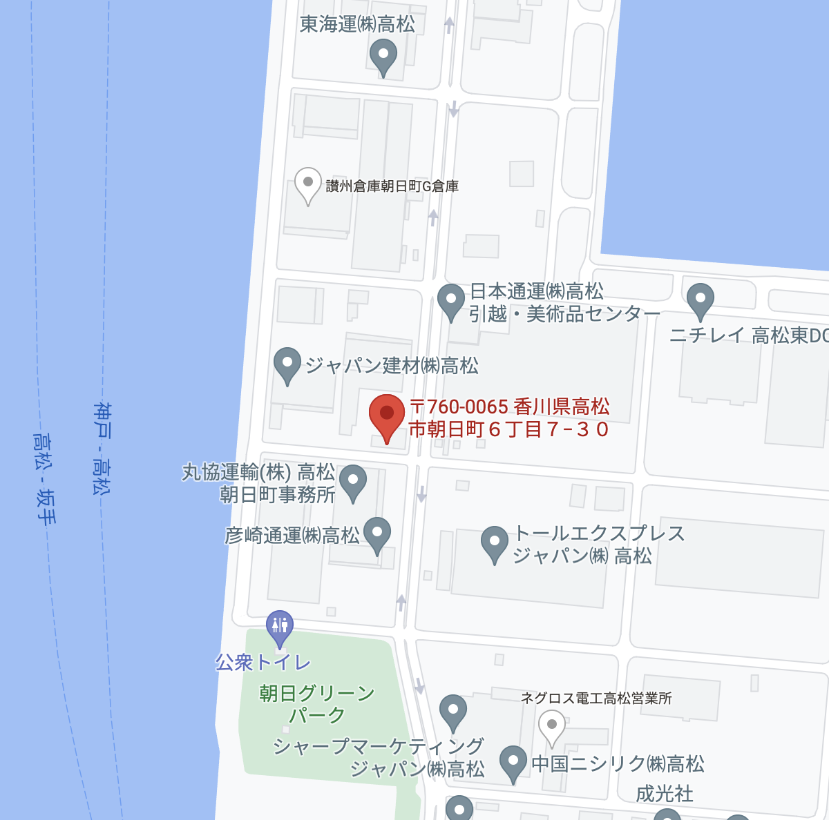株式会社日ノ丸急送 Googleマップ