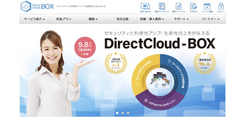DirectCloud-BOXの料金·評判·機能について